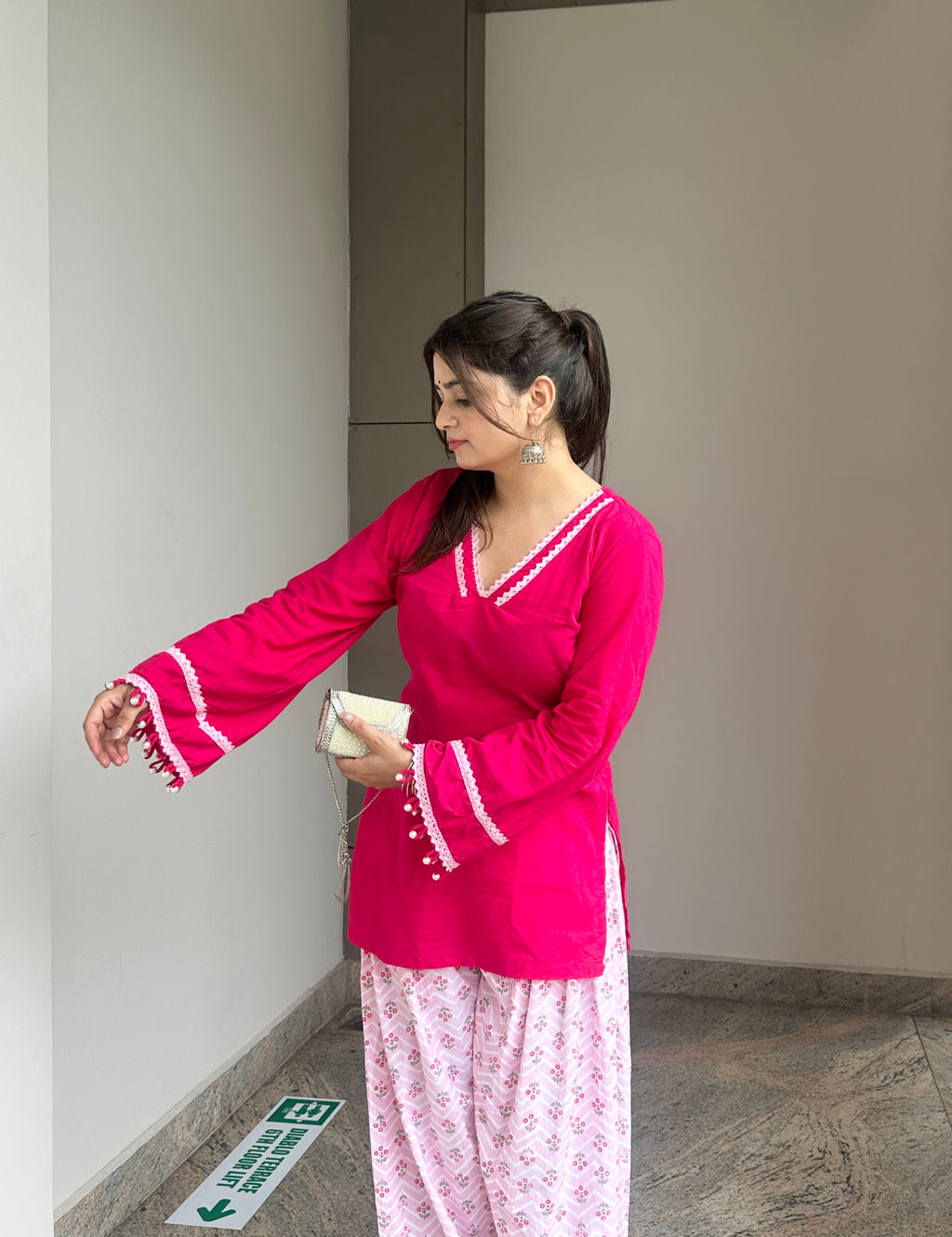 Gulnaar cotton Farshi set