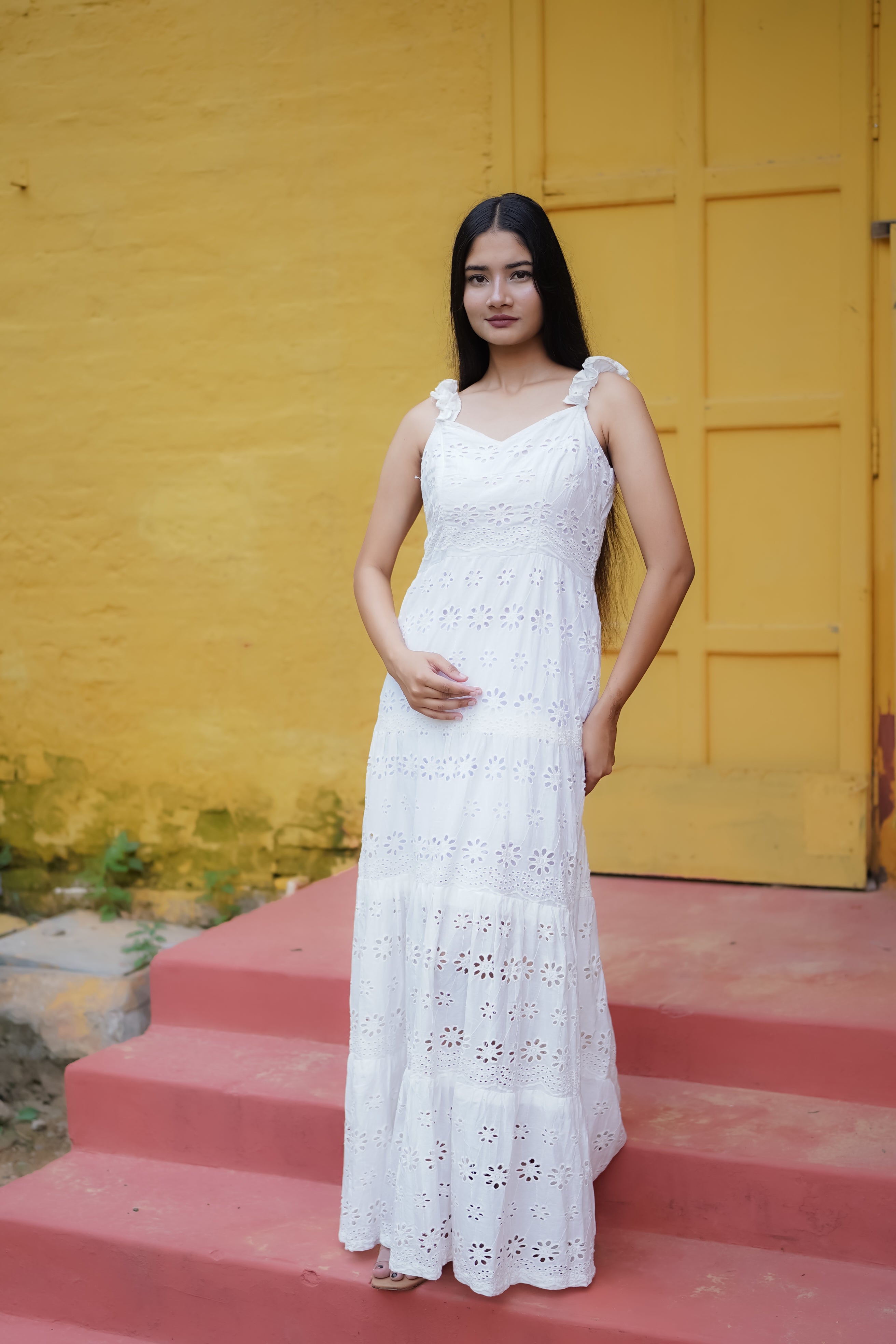 White mirage dress
