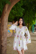 Floral  print fit & flare dress