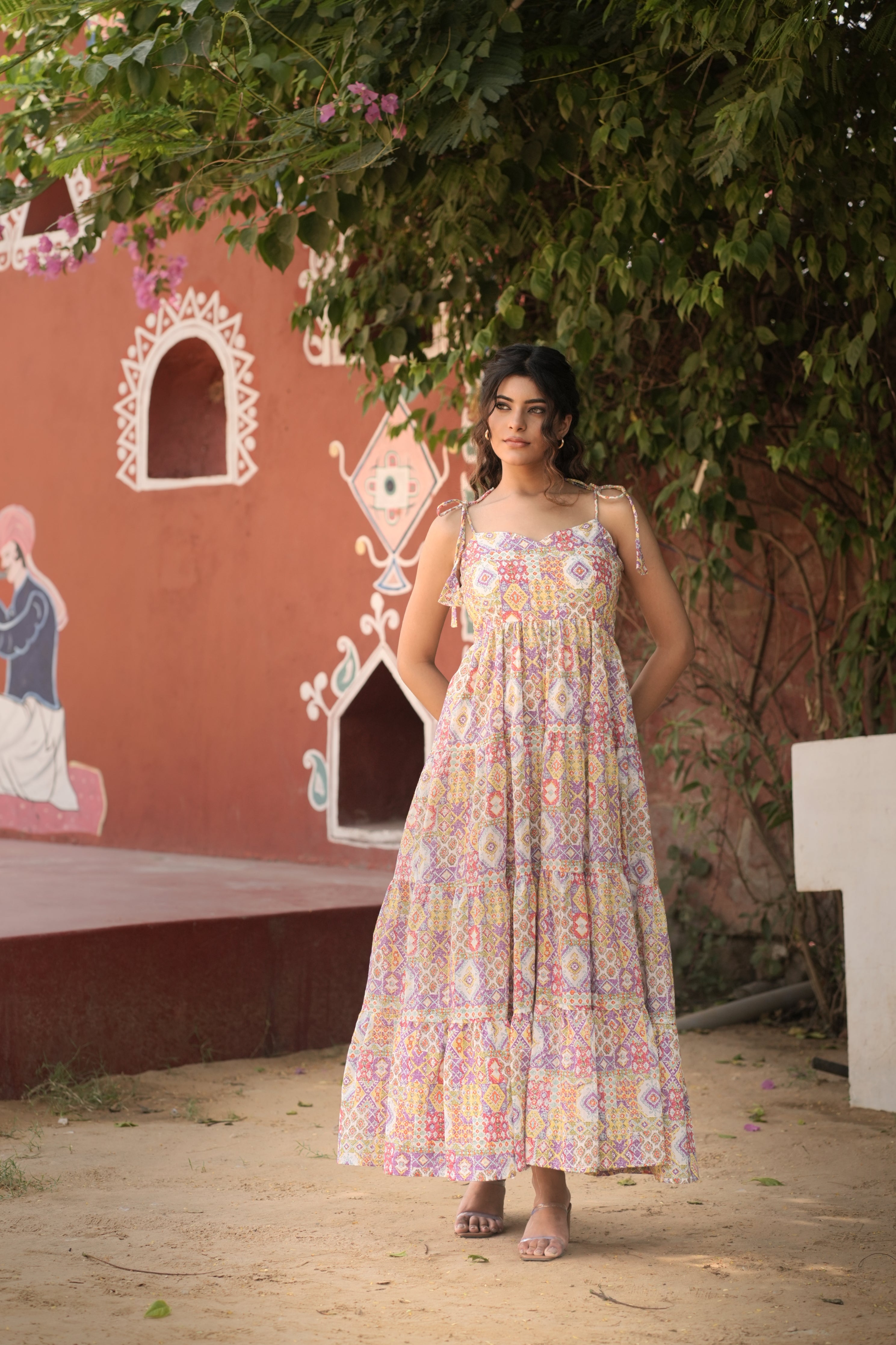 Multicolour Midi dress