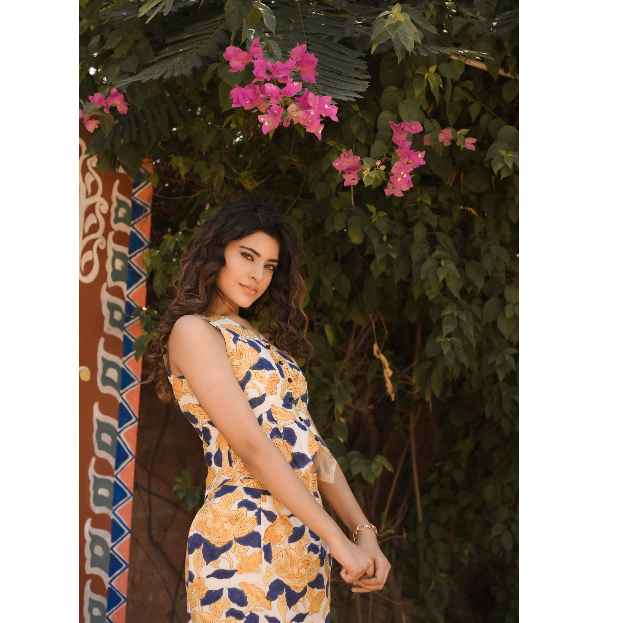 Yellow floral co-ord set