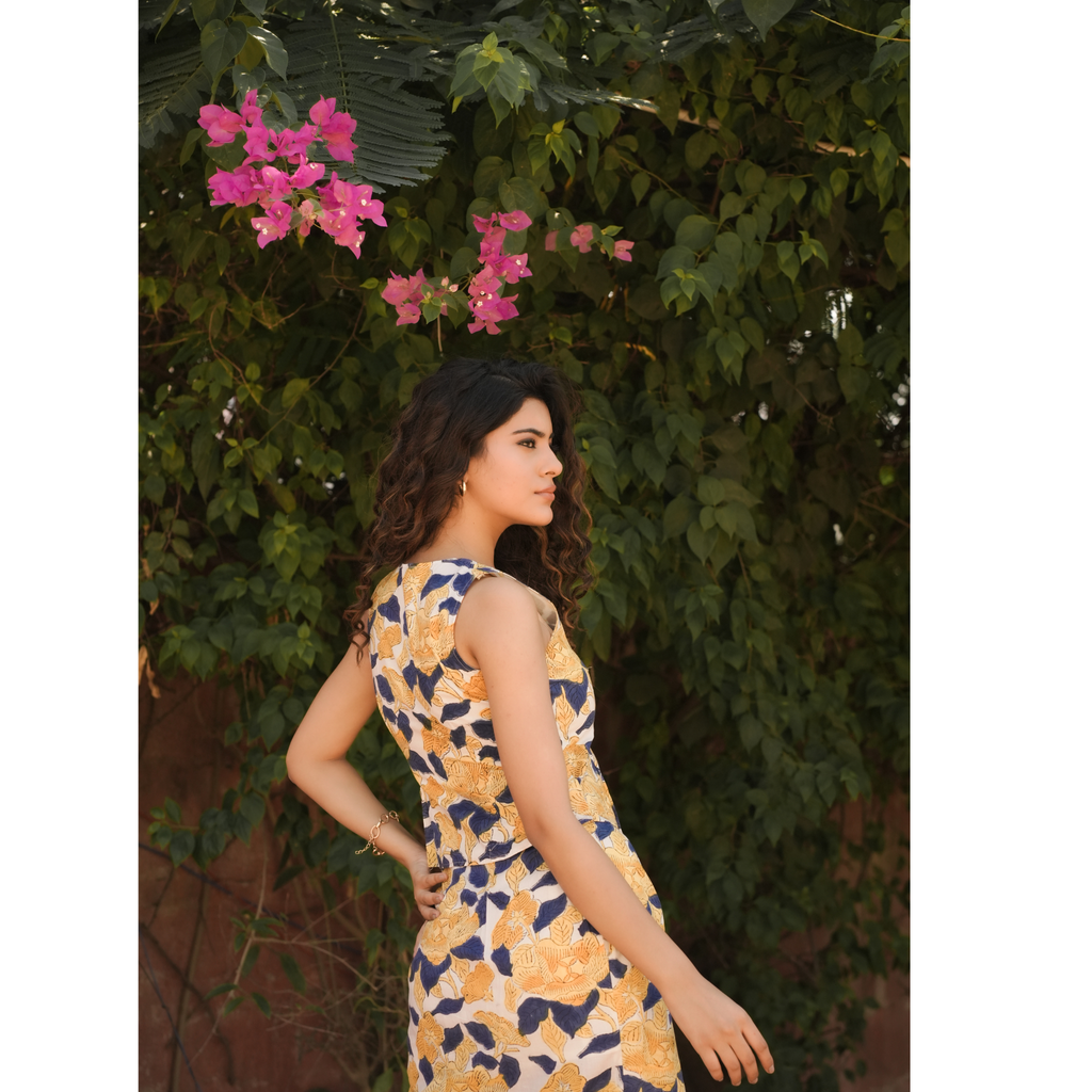 Yellow floral co-ord set
